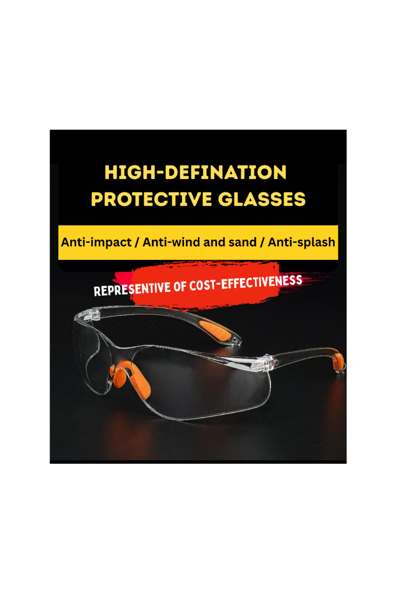 SAFETY GLASSES/ PROTECTIVE GOGGLES Work Safety Anti-Splash Eye Protection Goggles Glass Windproof Dustproof Waterproof Protective Glasses
