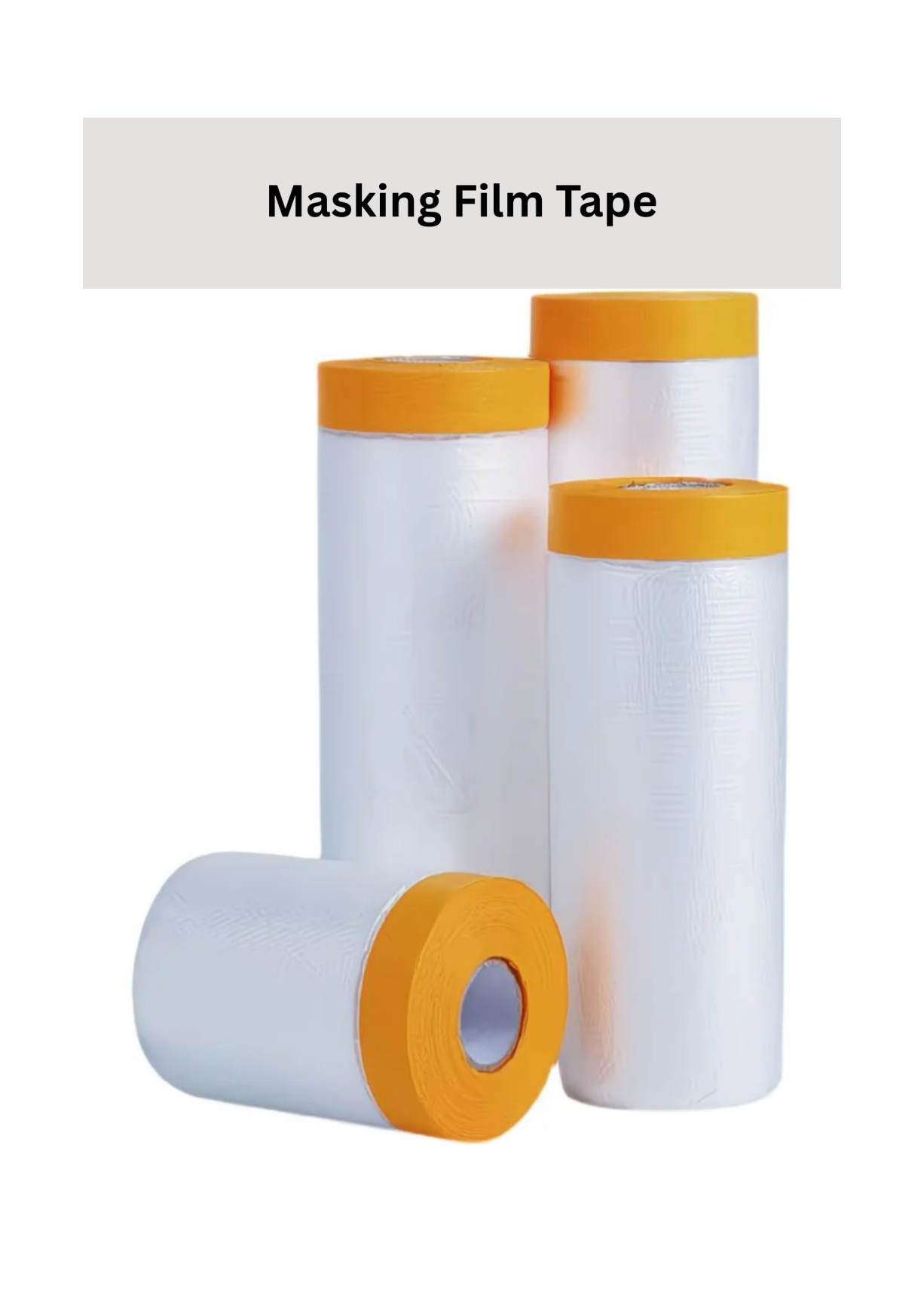 Masking Tape Film – Painting Protection Cover, Plastic Drop Cloth, Dust Shield