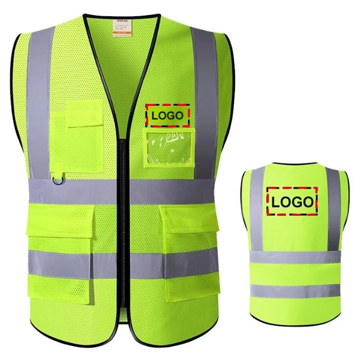 Safety Vest (Free Logo Printing) (With and Without Mesh)